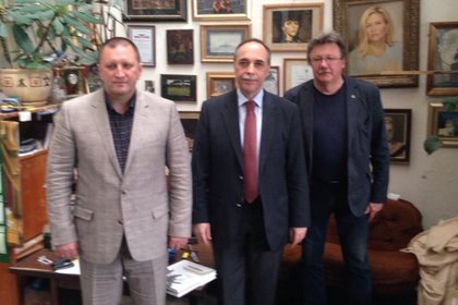 Посол Бойко Коцев посетил Студию военных художников имени М. Б. Грекова
